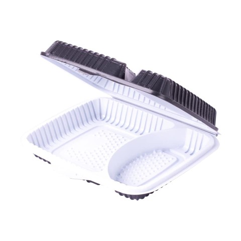 Medium 2-compartment food container