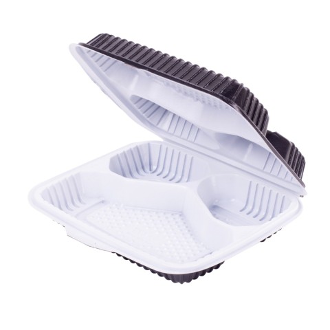 Medium 3-compartment food container